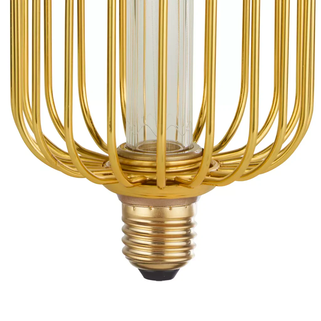 E27 LED Drum Lamp- Black/ Gold Finishes - Image 18