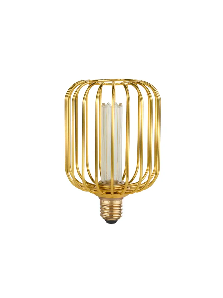 E27 LED Drum Lamp- Black/ Gold Finishes - Image 2