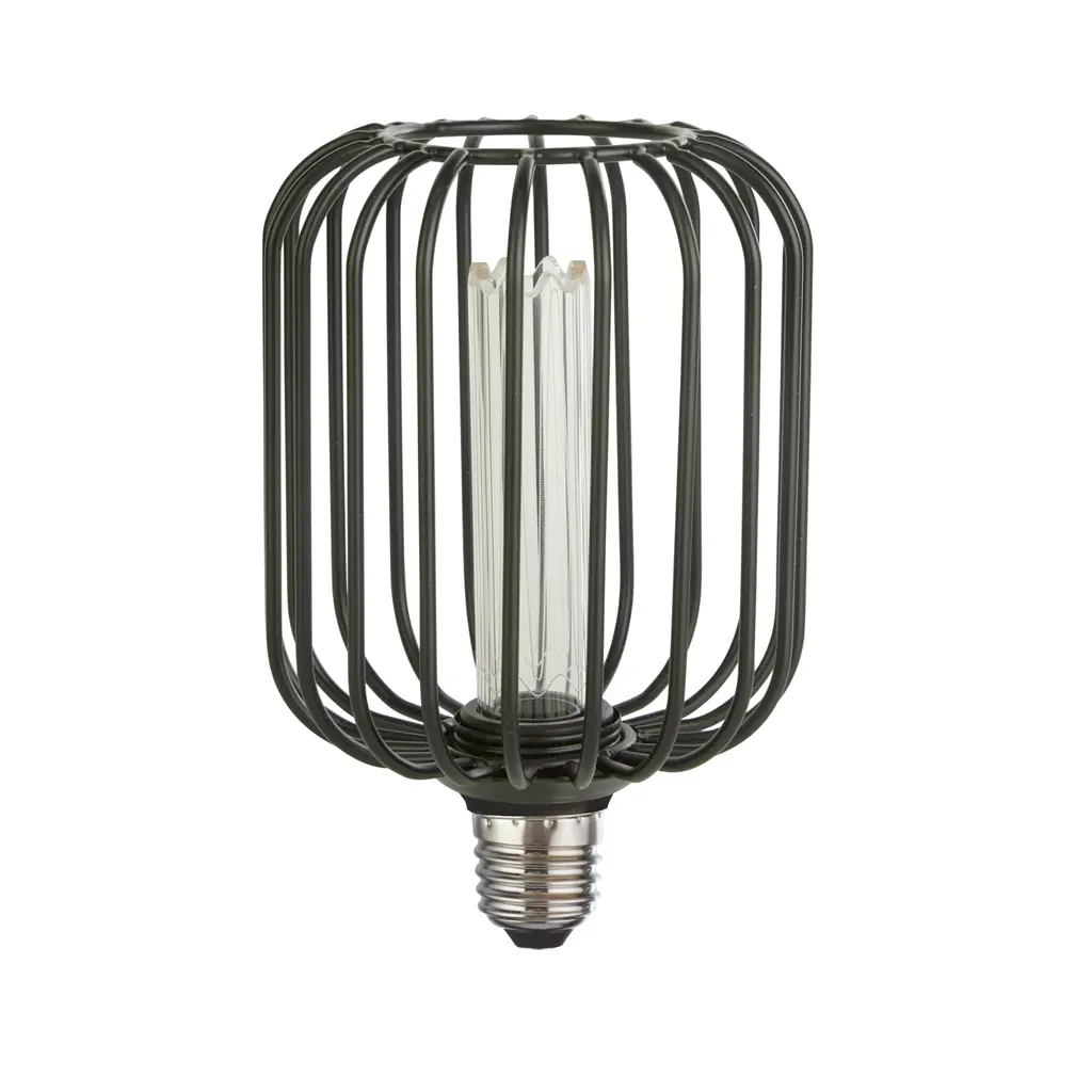 E27 LED Drum Lamp- Black/ Gold Finishes - Image 6