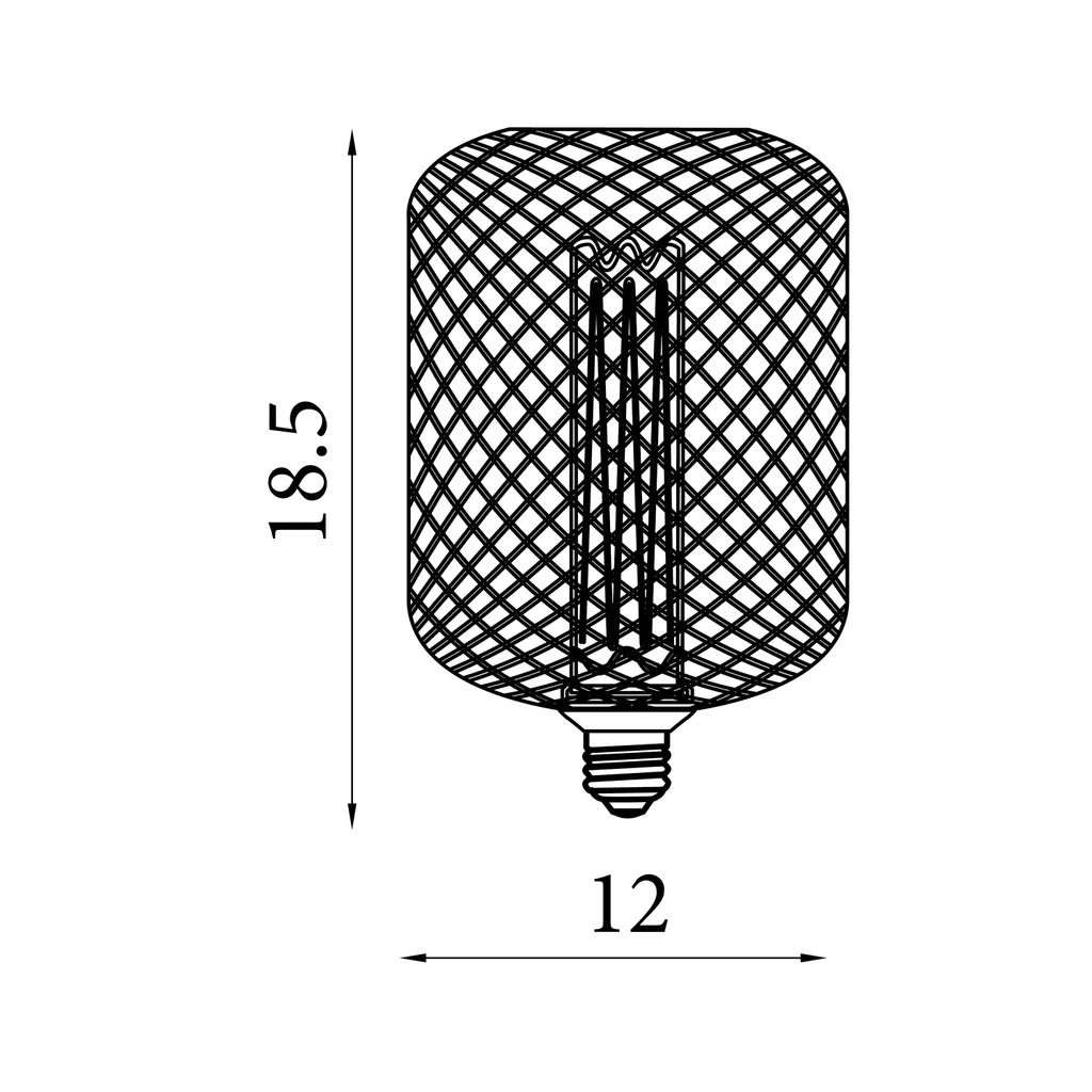E27 LED Drum Mesh Lamp- Black/ Gold Finishes - Image 15