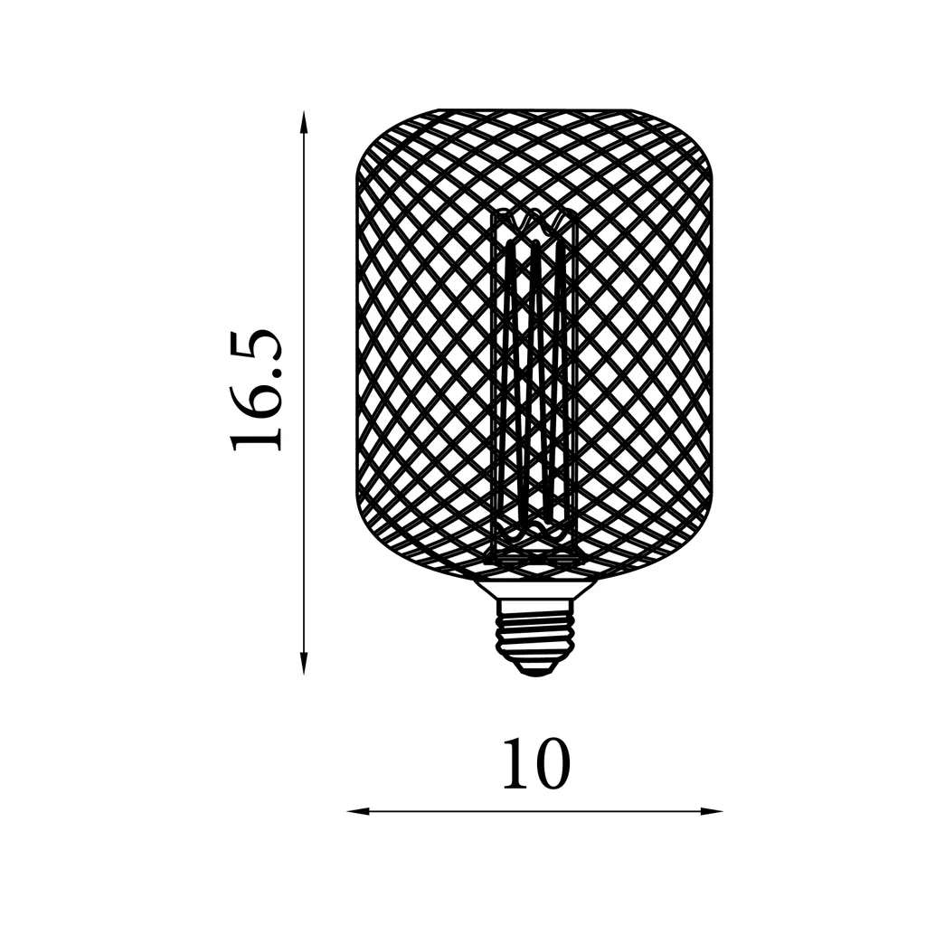 E27 LED Drum Mesh Lamp- Black/ Gold Finishes - Image 19
