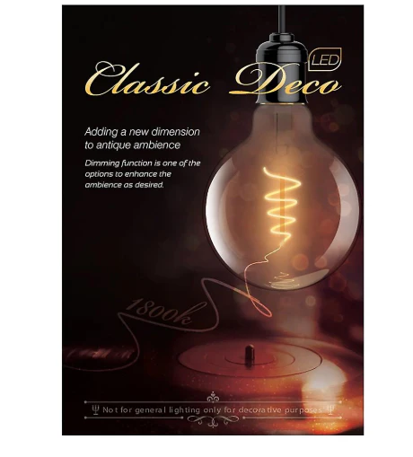E27 95mm Vintage LED Globe Bulbs - Image 5