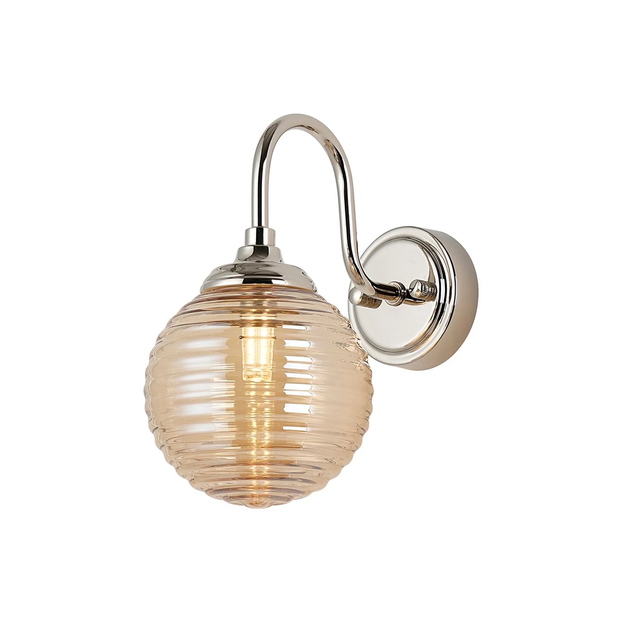 Earl 1Lt Curved Bathroom Wall Light IP44 -  Various Styles - Image 2