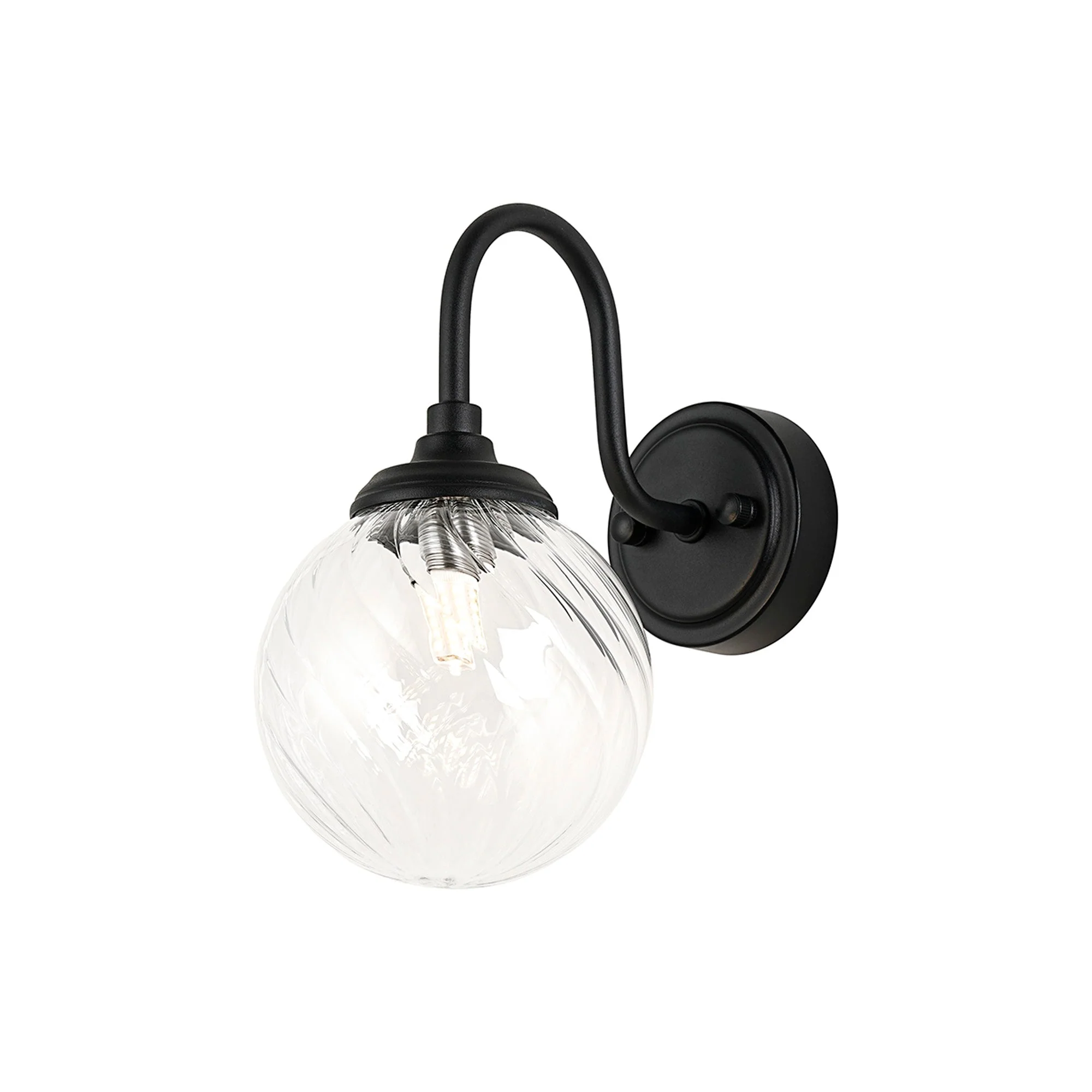 Earl 1Lt Curved Bathroom Wall Light IP44 -  Various Styles - Image 25