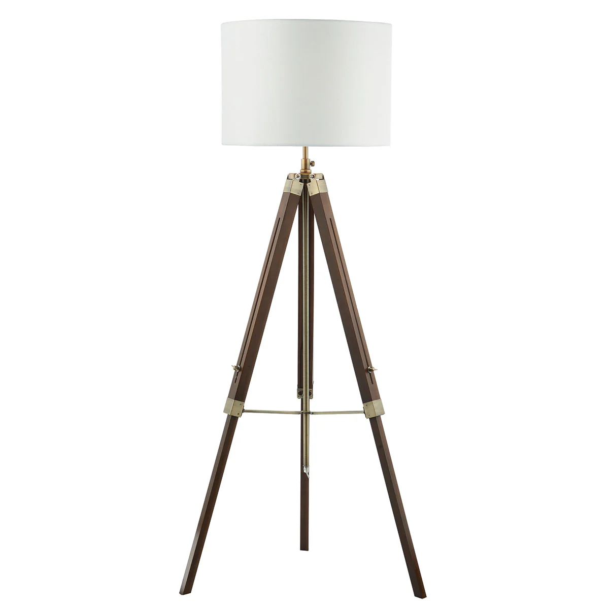 Easel Tripod Floor Lamp Dark Wood Base Only - Image 3