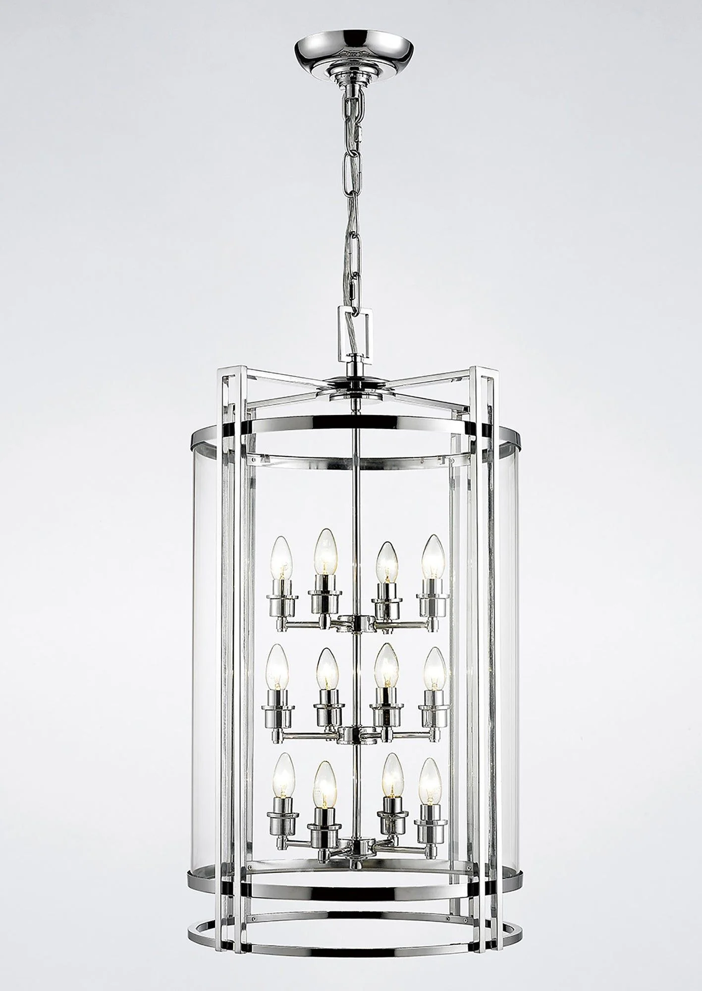 Eaton Pendant 3,4,6,12 Light- Polished Chrome/ Antique Brass - Image 13