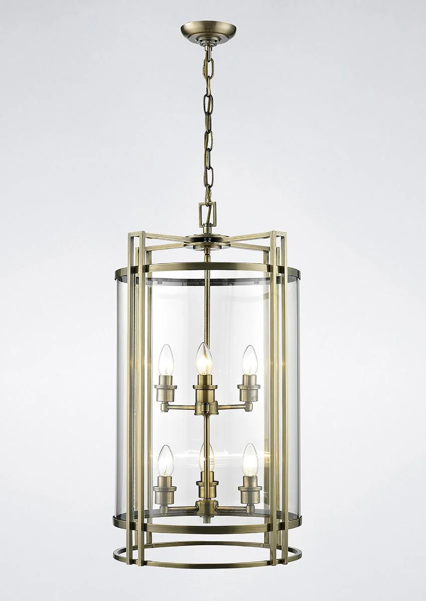 Eaton Pendant 3,4,6,12 Light- Polished Chrome/ Antique Brass - Image 19