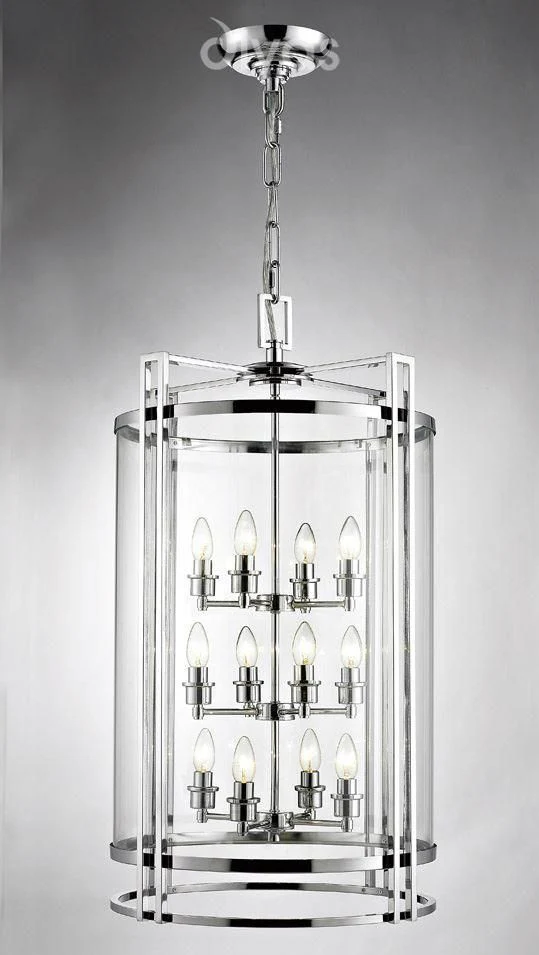Eaton Pendant 3,4,6,12 Light- Polished Chrome/ Antique Brass - Image 20