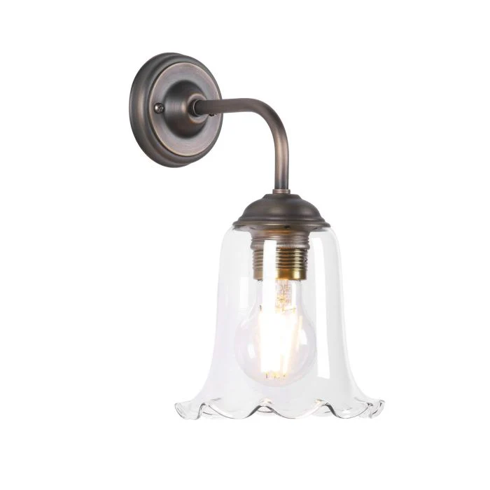 Ebba Wall Light- Antique Brass & Various Glass Colors - Image 2