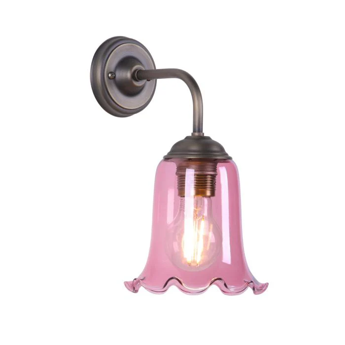 Ebba Wall Light- Antique Brass & Various Glass Colors - Image 4