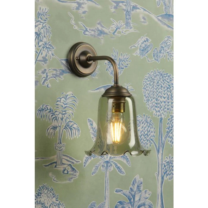 Ebba Wall Light- Antique Brass & Various Glass Colors - Image 5
