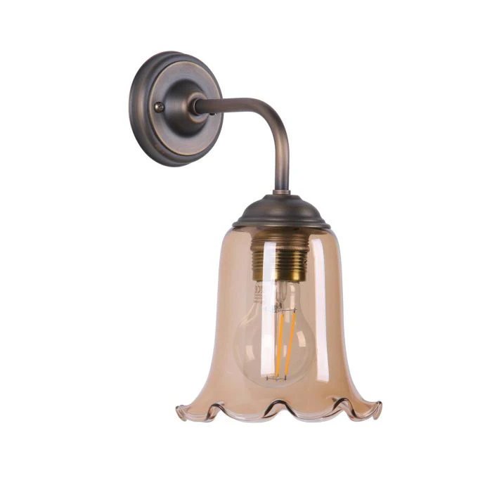 Ebba Wall Light- Antique Brass & Various Glass Colors - Image 6