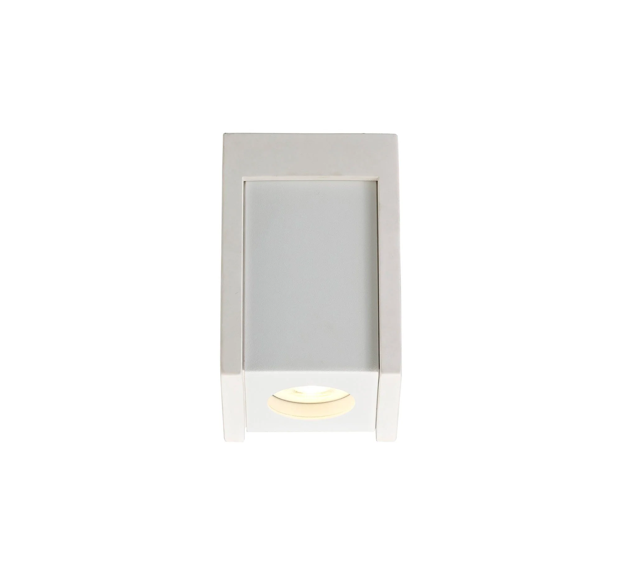 Eclectic 1 Light Square Ceiling GU10, White Paintable Gypsum With Matt Black Cover - Image 4