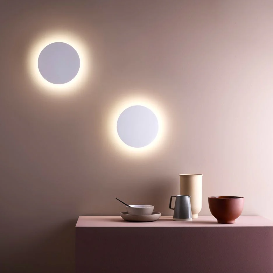 Eclipse RoundMatt Concrete/Plaster- Finish Wall Light - Image 5