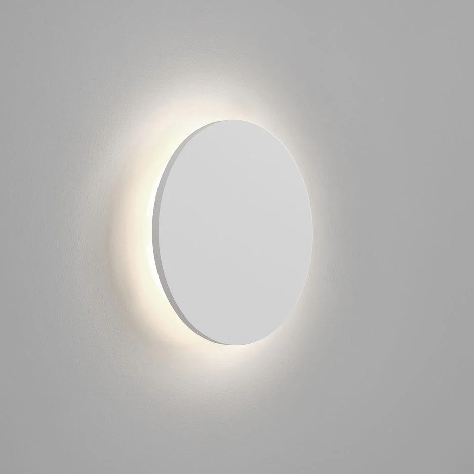 Eclipse RoundMatt Concrete/Plaster- Finish Wall Light - Image 4