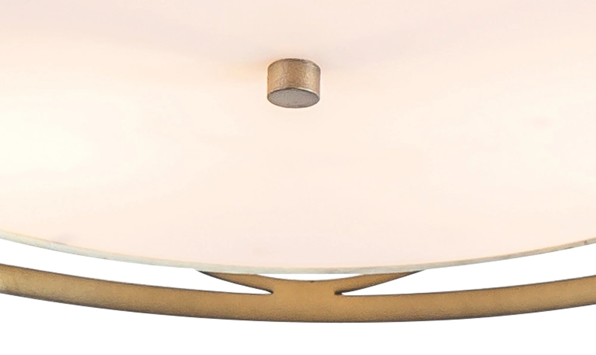 Edgerton Centre Ceiling Light 3/5Lt - Aged Gold & Cream Fabric Shade - Image 7