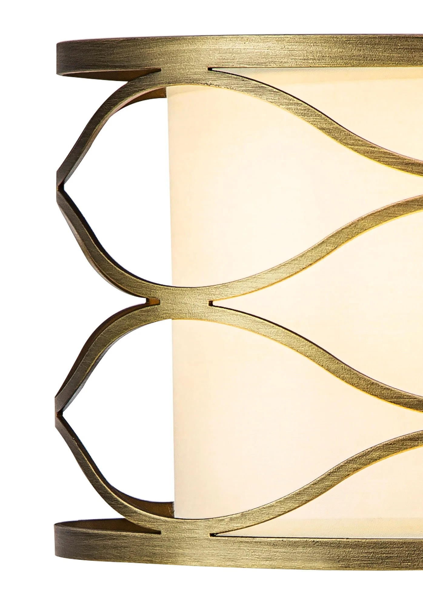 Edgerton Table Lamp 1 Light E27 Aged Gold  &  Cream Fabric Shade - Image 4