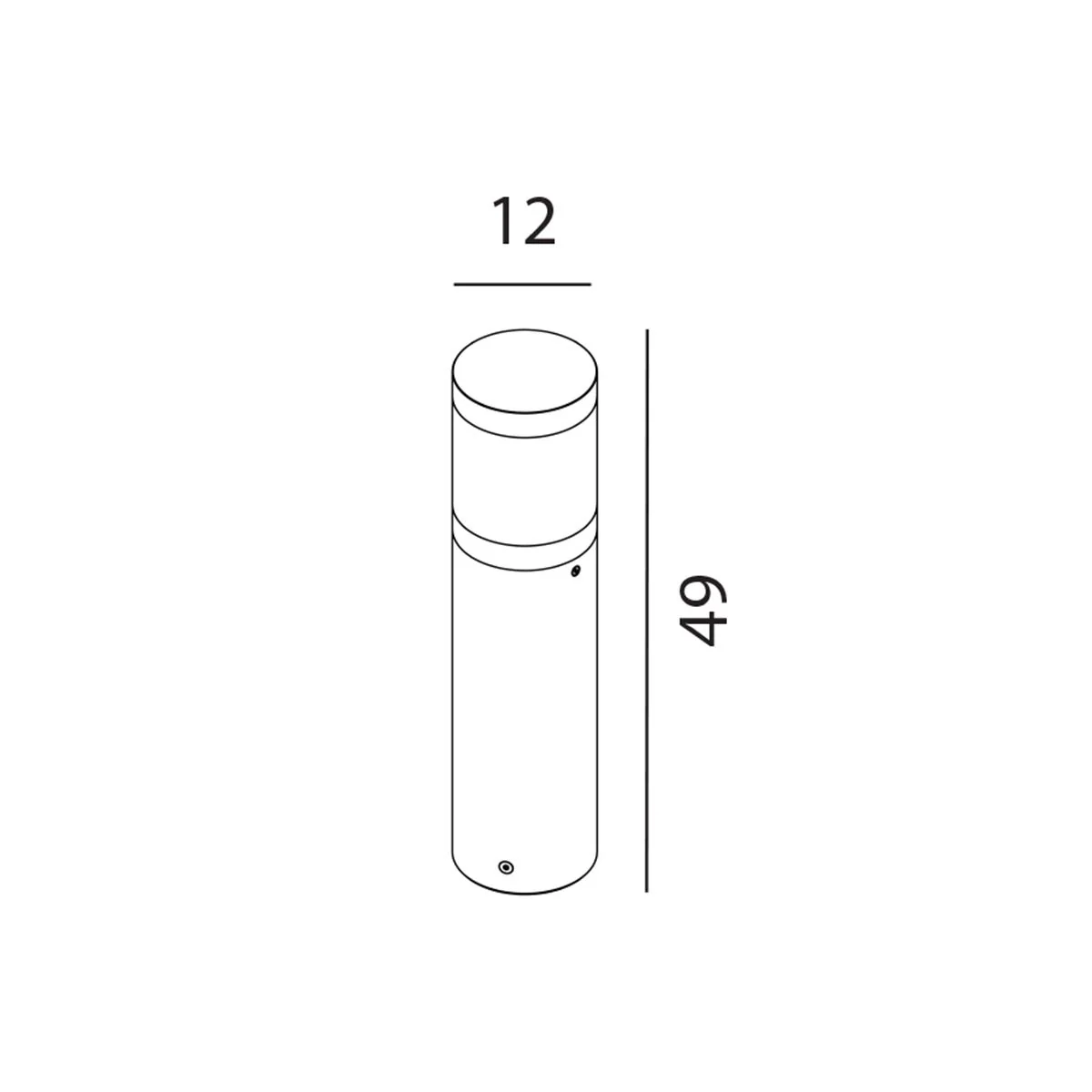 Egersund LED Bollard Various Type - Graphite Integrated LED IP65 - Image 17
