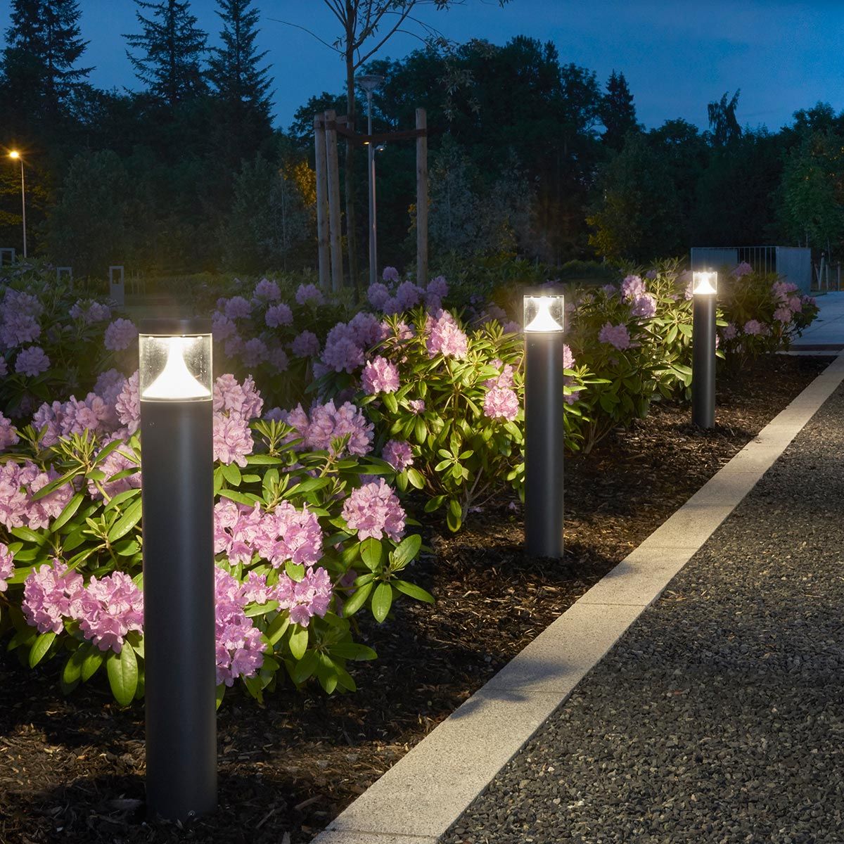 Egersund LED Bollard Various Type - Graphite Integrated LED IP65 - Image 21