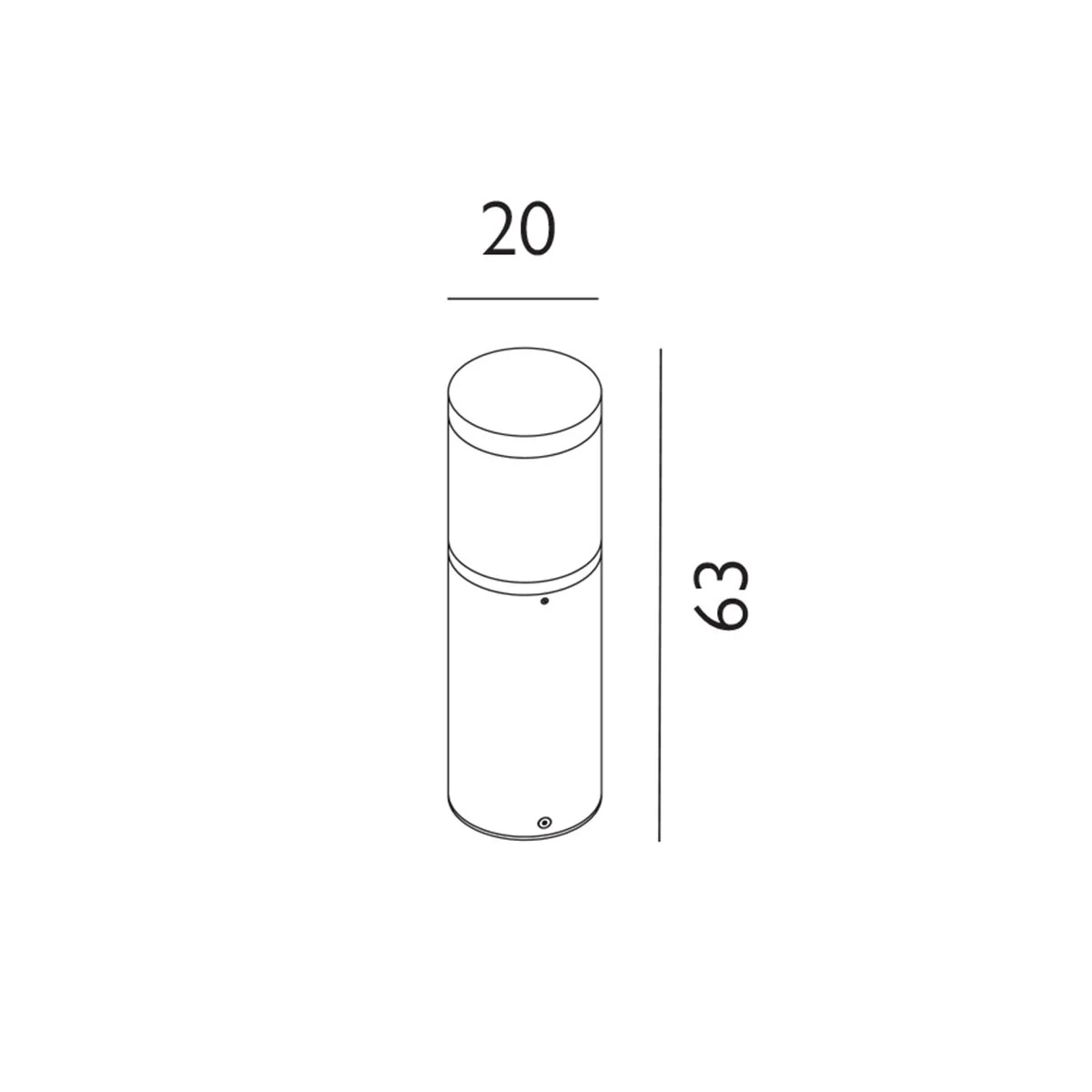 Egersund LED Bollard Various Type - Graphite Integrated LED IP65 - Image 8
