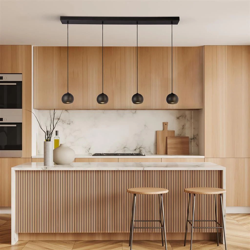 Eindhoven  4/5Lt Kitchen Light - Sand Black Metal - Image 6