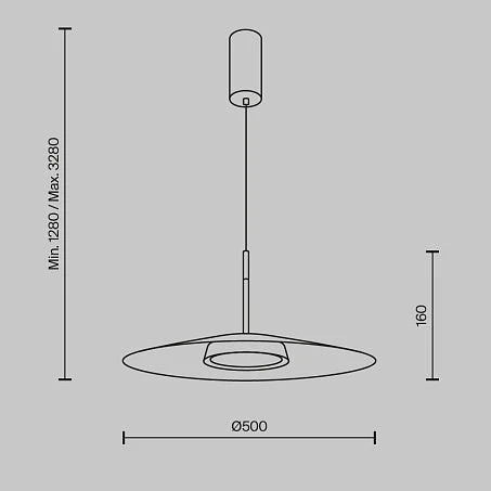 El Plate Pendant lamp- Black/ White Finishes - Image 4