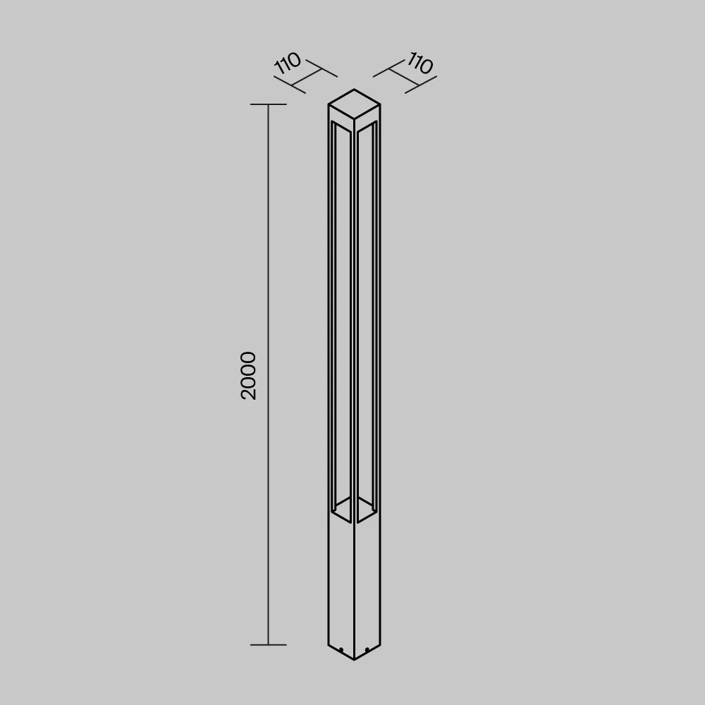 Elbe LED Bollards Landscape lighting- Various Sizes - Image 2