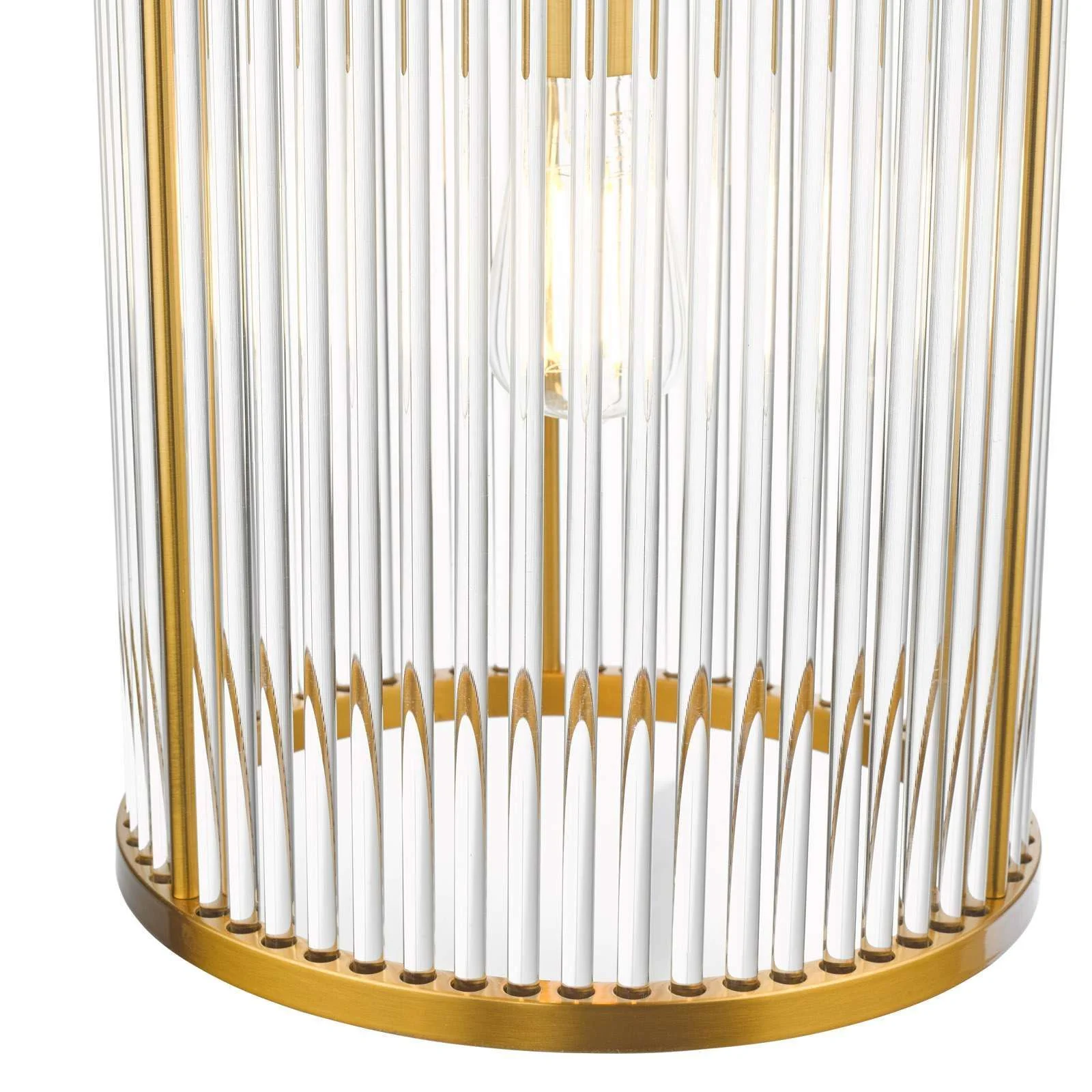 Eleanor 15Lt Chandelier Ceiling Light - Natural Brass & Glass - Image 8