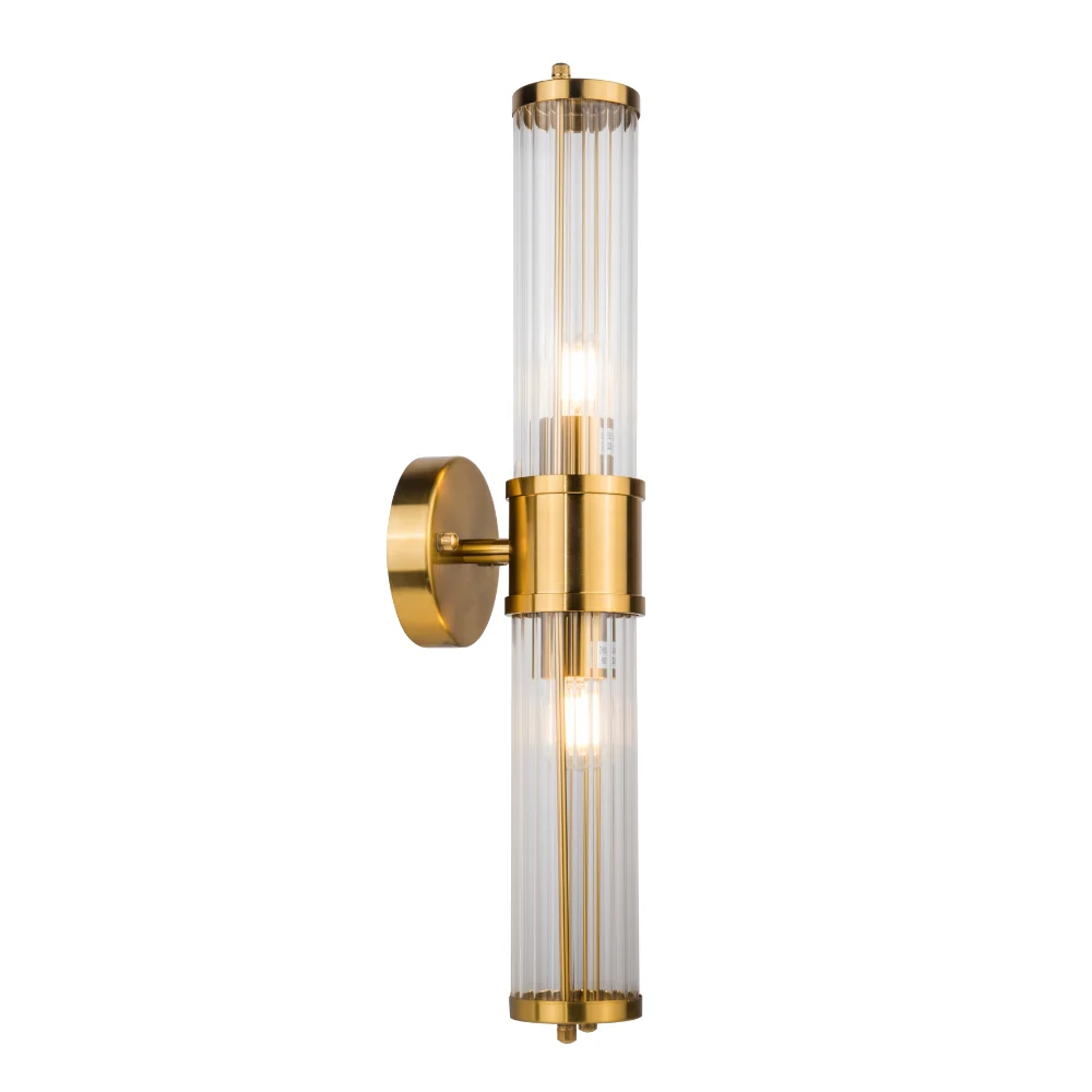 Eleanor Bathroom Light Wall Light- Brushed Brass/ Satin Chrome - Image 2
