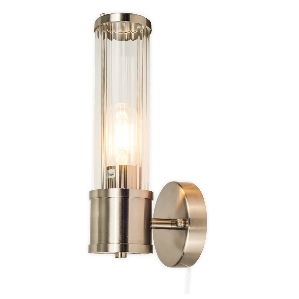 Eleanor Bathroom Light Wall Light- Brushed Brass/ Satin Chrome - Image 3