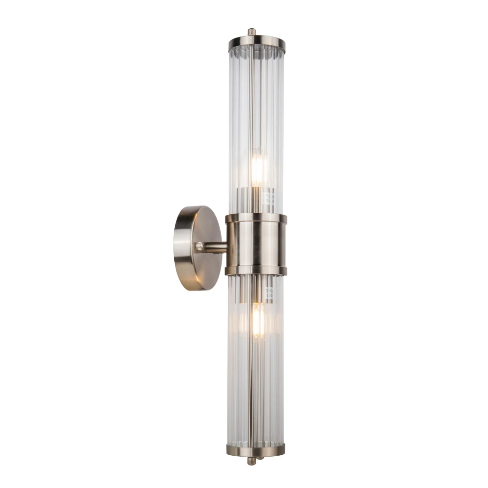 Eleanor Bathroom Light Wall Light- Brushed Brass/ Satin Chrome - Image 4