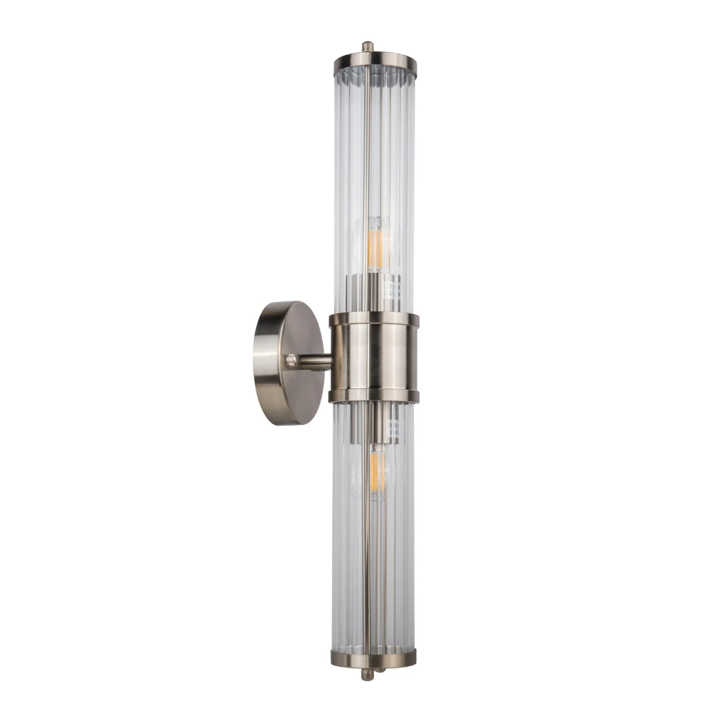 Eleanor Bathroom Light Wall Light- Brushed Brass/ Satin Chrome - Image 7