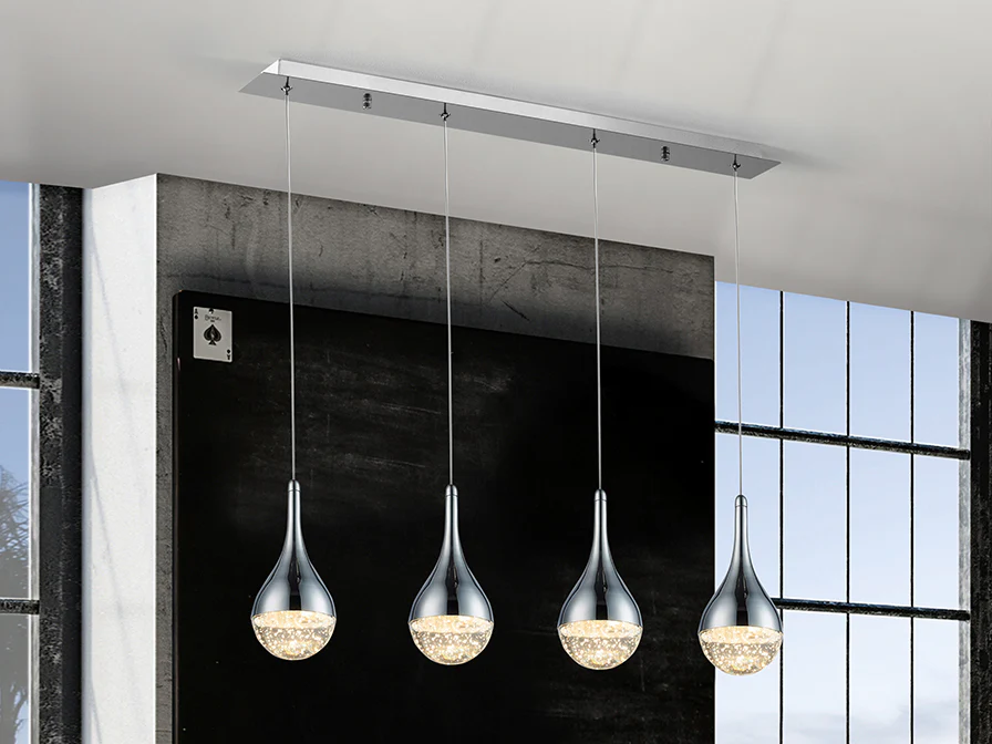 Elie 4Lt Ceiling Light-  Chrome - Image 2