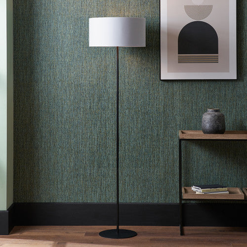 Elin Matt Black and Ivory Floor Lamp - Image 2