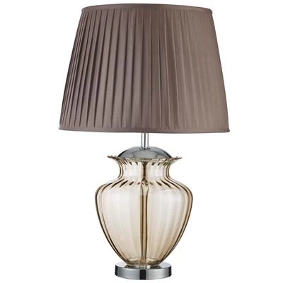 Elina Glass Table Lamp - Amber/Smoked - Image 2