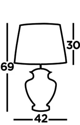 Elina Glass Table Lamp - Amber/Smoked - Image 3