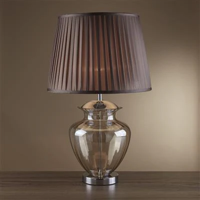 Elina Glass Table Lamp - Amber/Smoked - Image 4