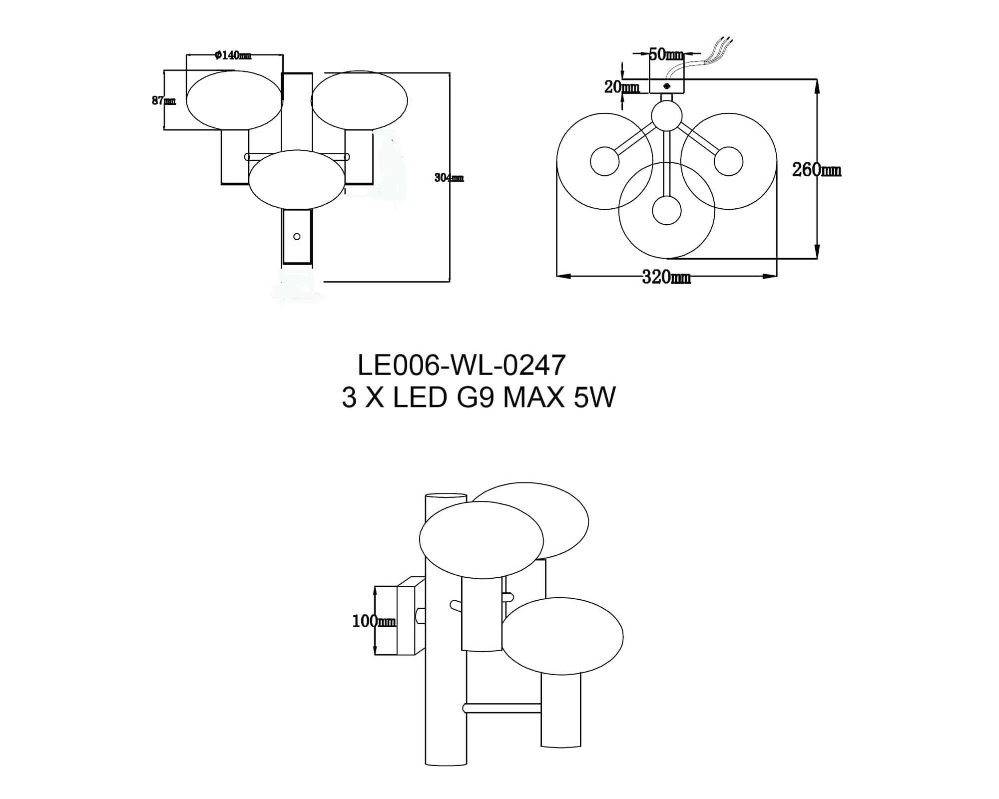Eliseo Wall Lamp G9 - Image 5