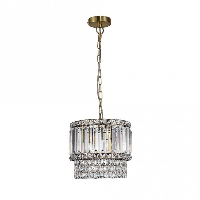 Elizabeth 3Lt/6Lt/9Lt Crystal Pendant - Antique Brass/Polished Chrome - Image 3
