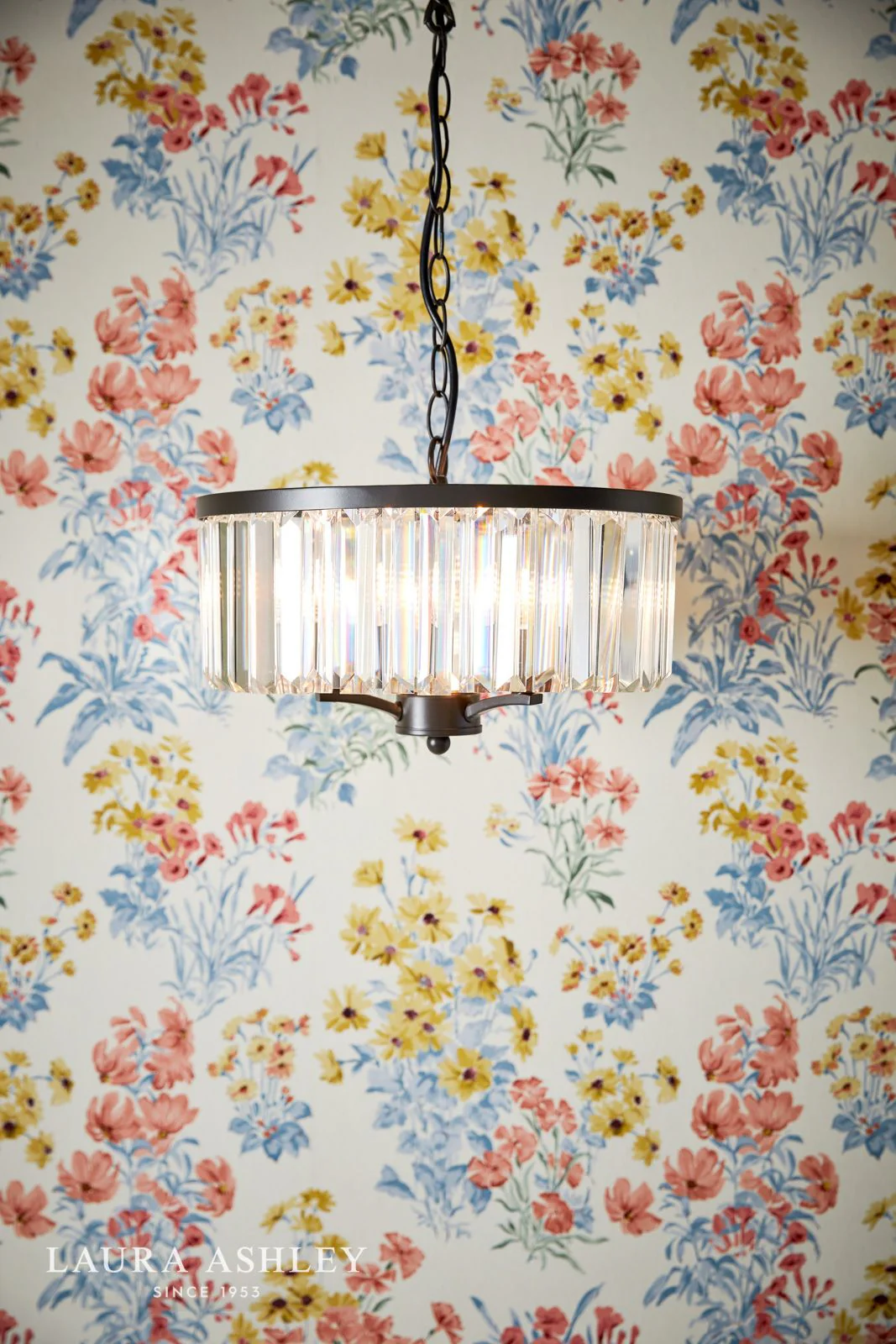 Elkwood 3 Light Pendant Crystal and Black - Image 3