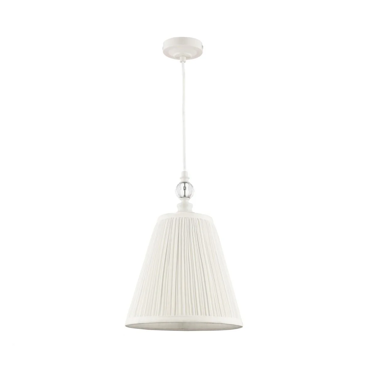 Ellis Pendant Satin Cream and Crystal With Shade - Image 2