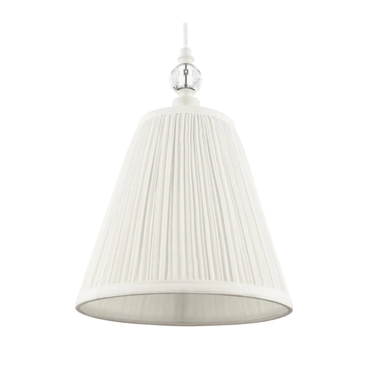 Ellis Pendant Satin Cream and Crystal With Shade - Image 4