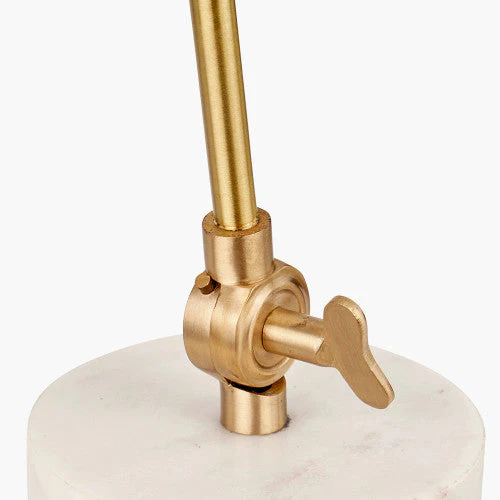 Eloise Gold Metal and Marble Table Lamp - Image 4