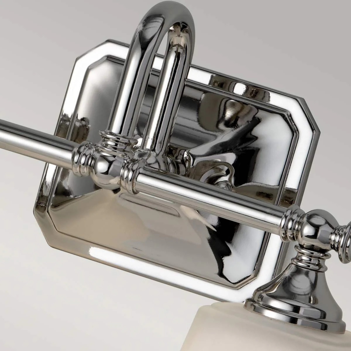 Concord 2 Light Above Mirror Light IP44 - Polished Chrome - Image 2