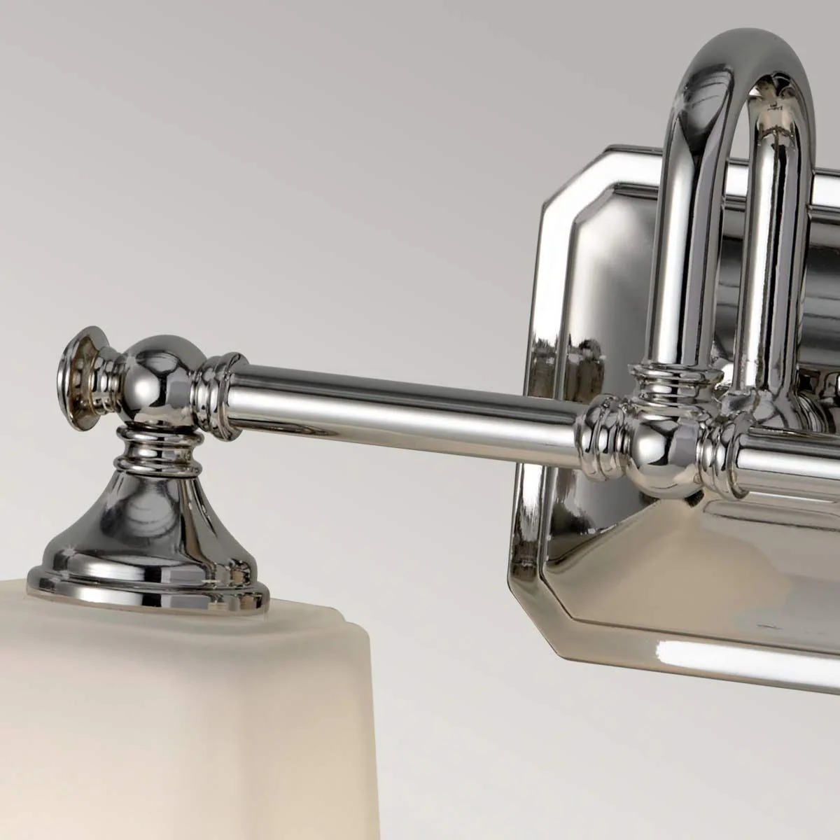 Concord 2 Light Above Mirror Light IP44 - Polished Chrome - Image 3