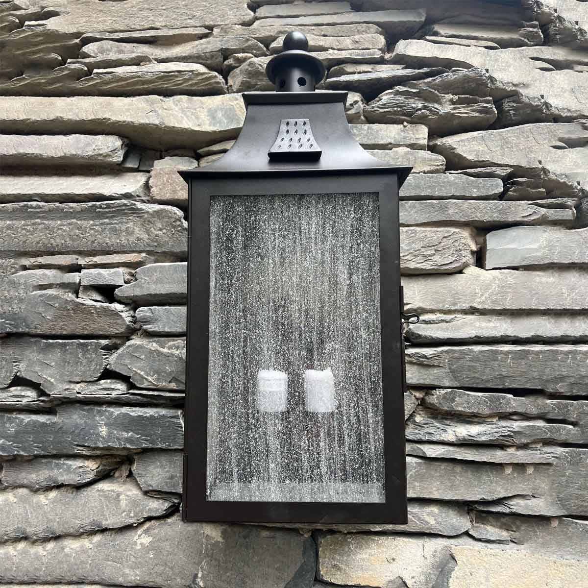 Kendal Old Bronze Traditional Wall Lantern - Image 7
