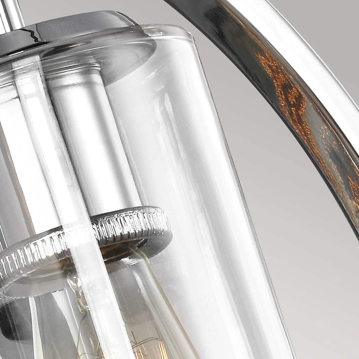 Marlena 1 Light Wall Light - Antique Bronze/Polished Chrome - Image 7