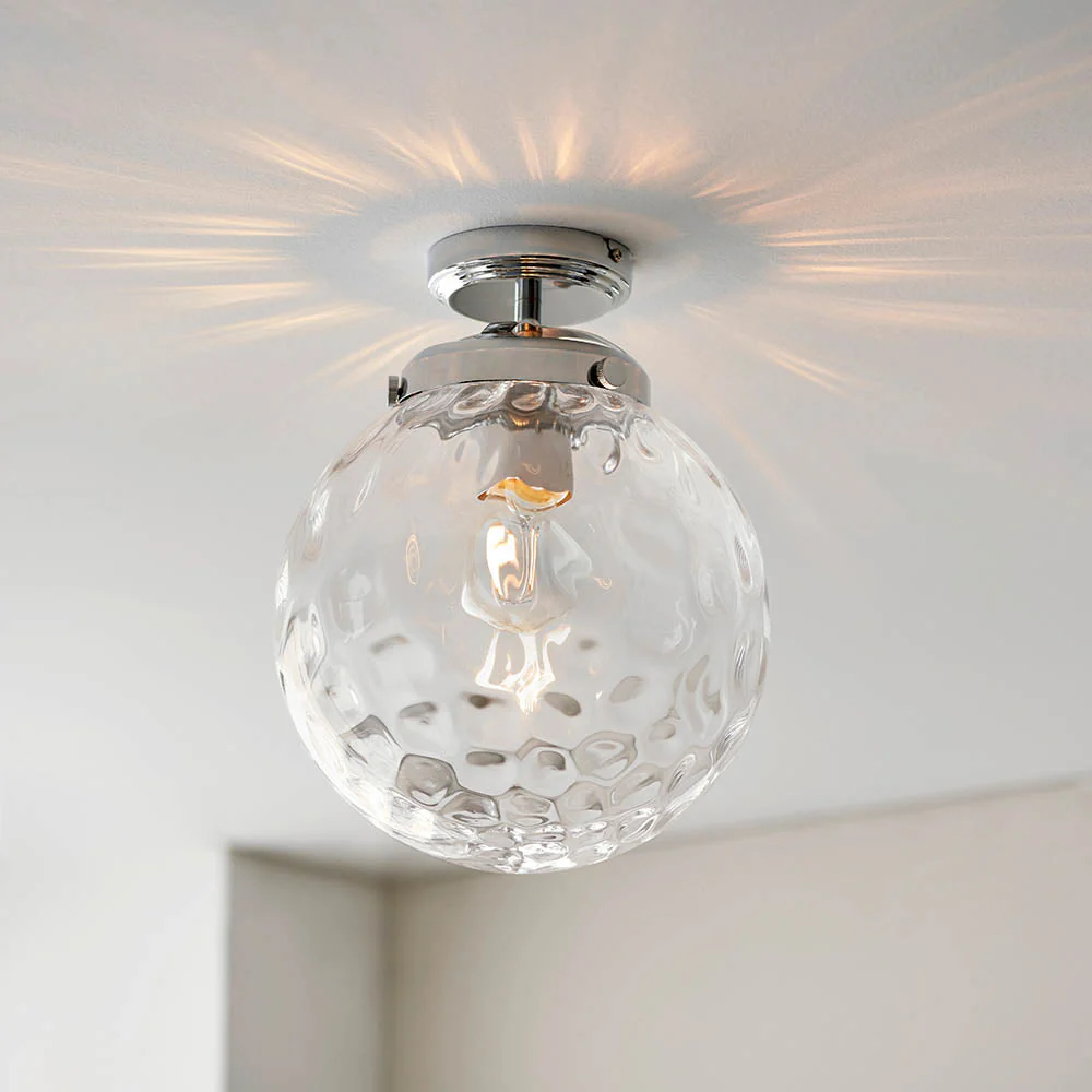 Elton 1Lt Bathroom Flush Ceiling Light IP44 - Image 2