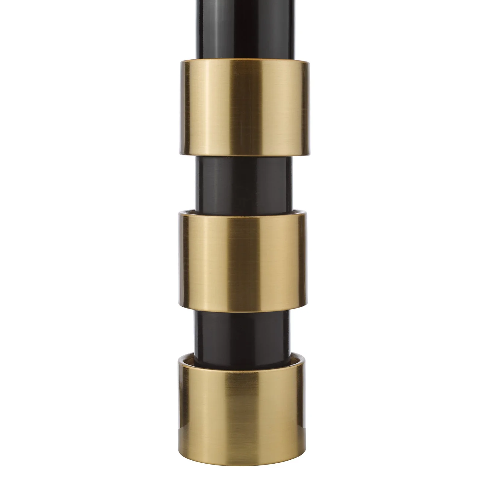 Elwyn Table Lamp Satin Gold and Satin Black With Shade E27 - Image 4
