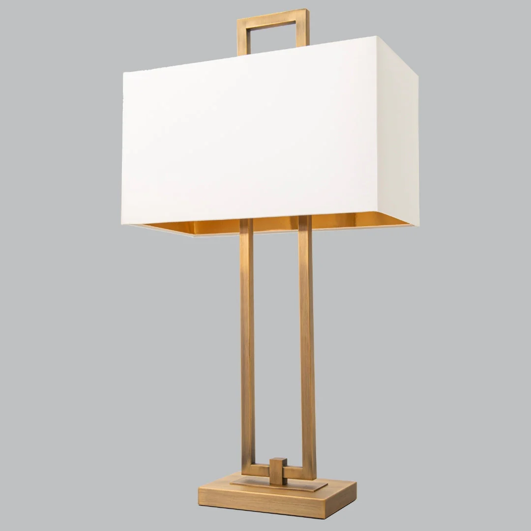 Danby Nickel/Antique Brass Finish Table Lamp E14 - Image 2